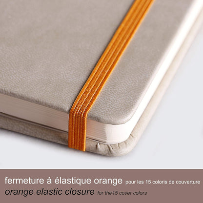 RHODIArama Webnotebook A5 Ivory Lined Hardcover-Taupe