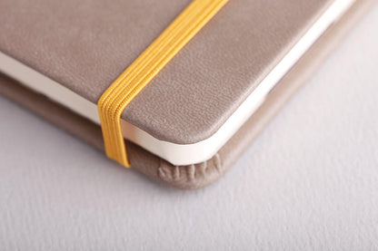 RHODIArama Webnotebook A5 Ivory Lined Hardcover-Taupe