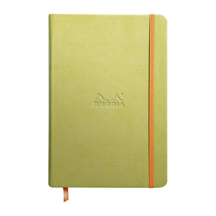 RHODIArama Webnotebook A5 Ivory Lined Hardcover-Anise Green