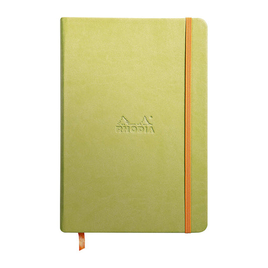 RHODIArama Webnotebook A5 Ivory Lined Hardcover-Anise Green