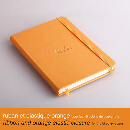 RHODIArama Webnotebook A5 Ivory Lined Hardcover-Orange