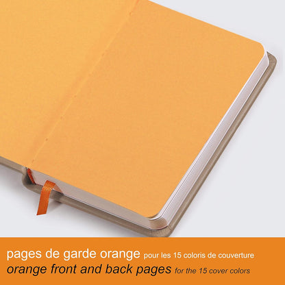 RHODIArama Webnotebook A5 Ivory Lined Hardcover-Orange