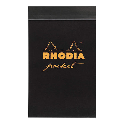 RHODIA Basics Pocket Pad 75x120mm 5x5 Sq Black