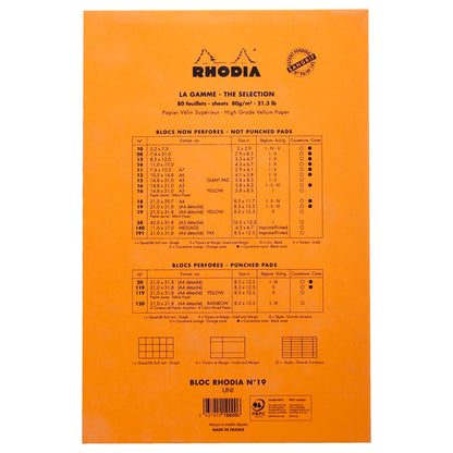 RHODIA Basics No.19 A4+-210x318mm Plain hsp Orange