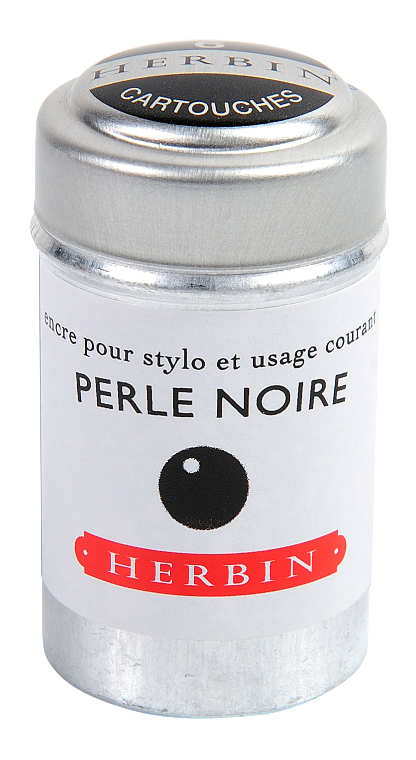 J.HERBIN LPDE Ink Cartridges 6s Perle Noire