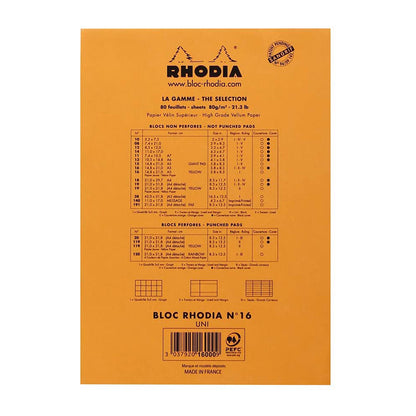 RHODIA Basics No.16 A5 148x210mm Plain hsp Orange