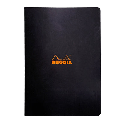 RHODIA Classic Stapled A4 210x297mm 5x5 Sq Black