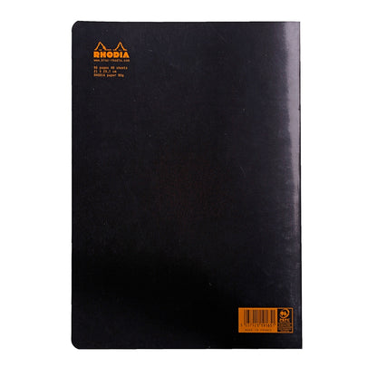 RHODIA Classic Stapled A4 210x297mm 5x5 Sq Black