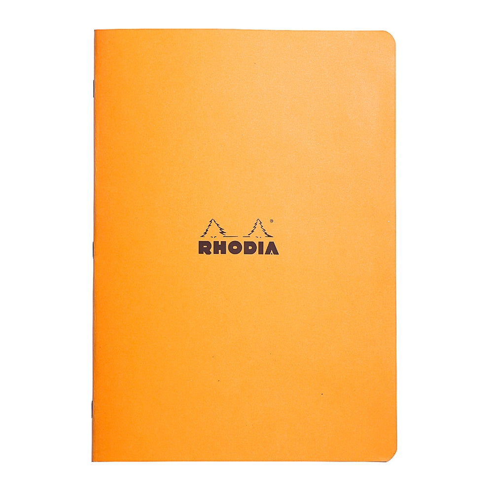 RHODIA Classic Stapled A4 210x297mm 5x5 Sq Orange