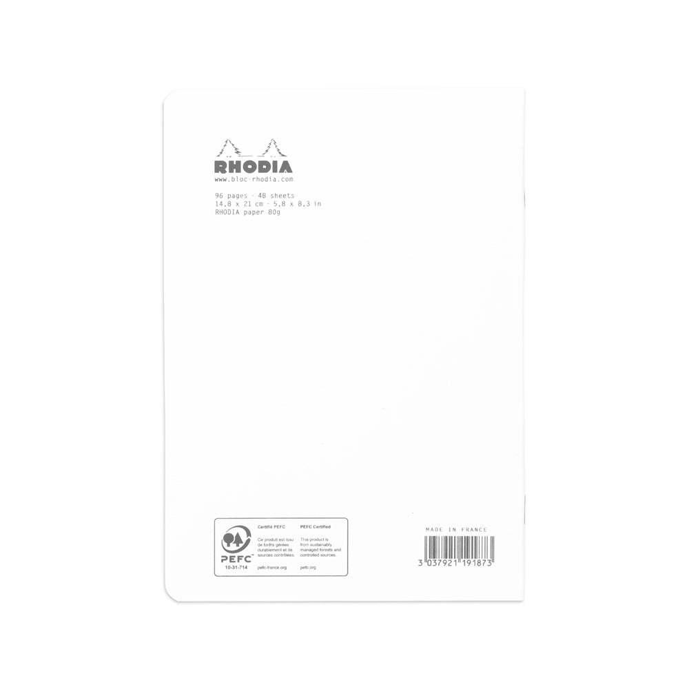 RHODIA Classic Stapled A5 148x2100m Lined White