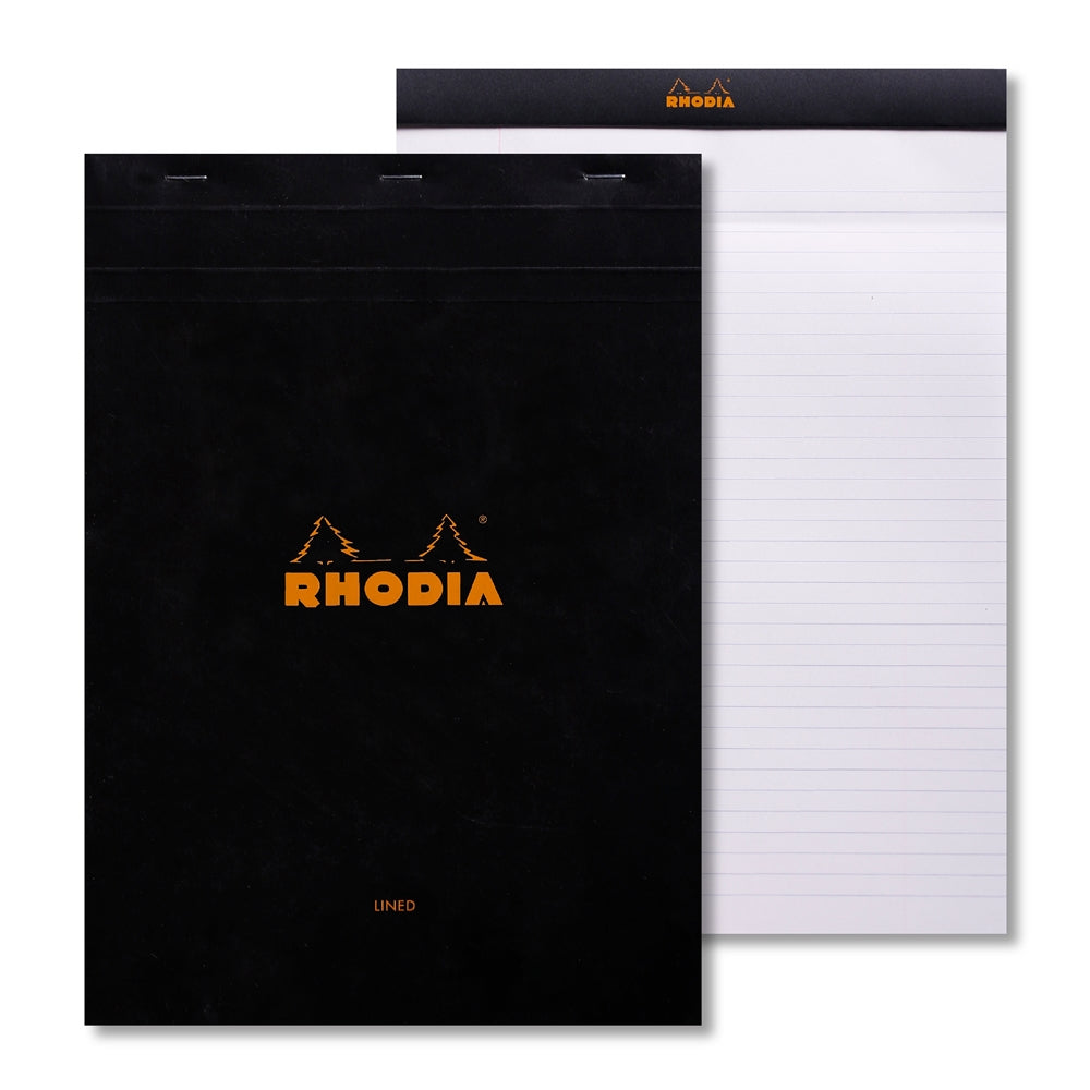 RHODIA Basics No.18 A4 210x297mm Lined+Margin hsp Black