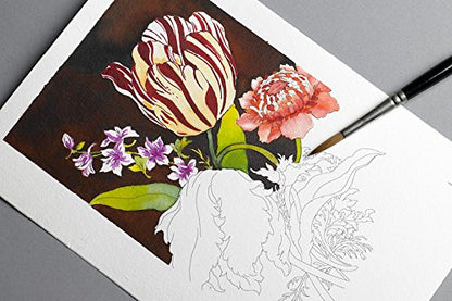 PEPIN Postcard Colouring Book Floral Still Life