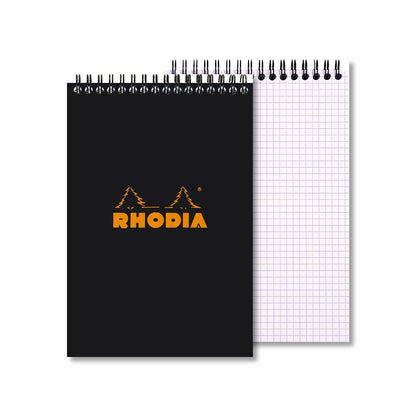 RHODIA Classic Notepad A5 148x210mm 5x5 Sq Black