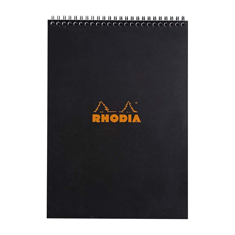 RHODIA Classic Notepad A4 210x297mm 5x5 Sq Black