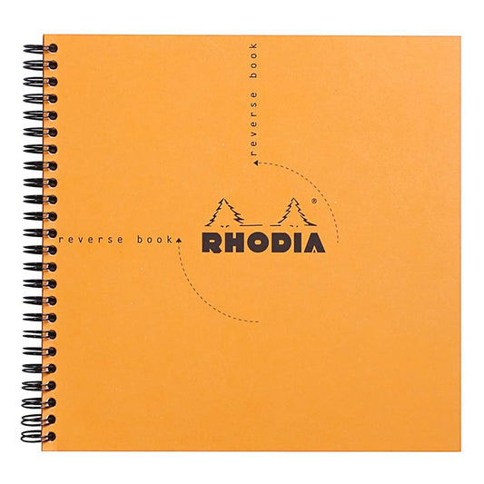 RHODIA Classic Reverse Book 210x210mm 5x5 Sq Org