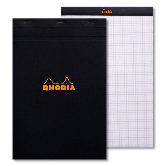 RHODIA Basics No.19 A4+-210x318mm 5x5 Sq hsp Black