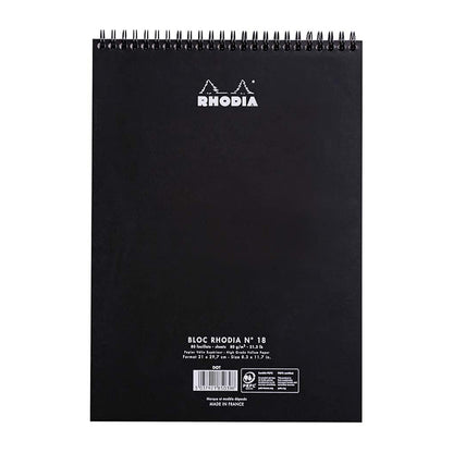 RHODIA Classic Notepad A4 210x297mm Dot Black