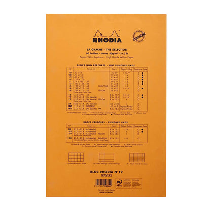 RHODIA Basics Yellow No.19 A4+ 210x318mm Orange