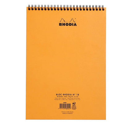 RHODIA Classic Notepad A4 210x297mm 5x5 Sq Orange