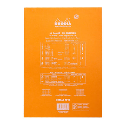 RHODIA Basics dotpad No.18 A4 210x297mm hsp Orange