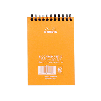 RHODIA Classic Notepad A6 105x148mm Dot Orange