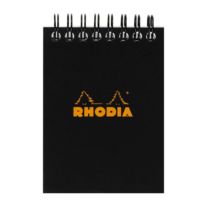 RHODIA Classic Notepad A7 75x105mm Lined Black