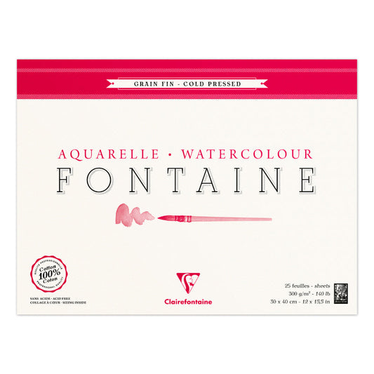 CLAIREFONTAINE Fontaine 4 Sides Cold Pressed 300g 30x40cm 25s