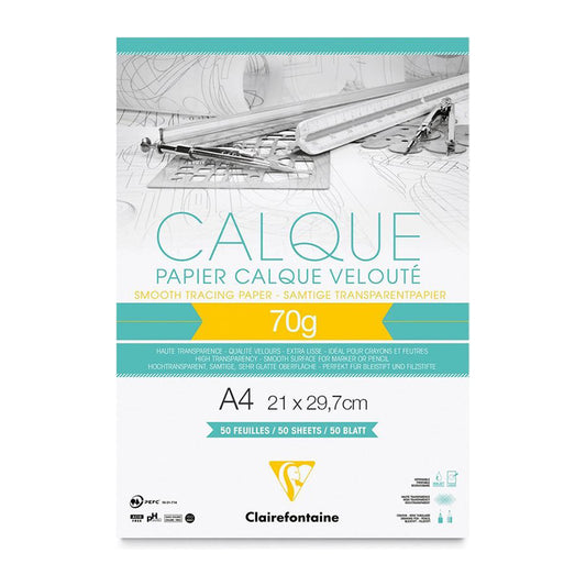 CLAIREFONTAINE Tracing Paper Pad A4 70/75g 50s