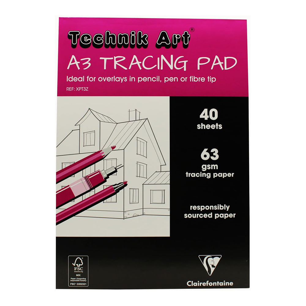 CLAIREFONTAINE Tracing Paper Pad A3 70/75g 50s