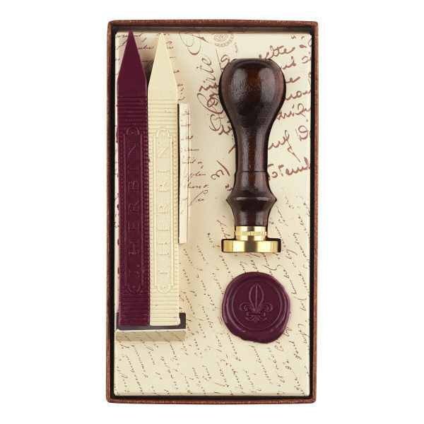 J.HERBIN Lis Wax Seal Set (2 Wax Sticks & 1 Seal)