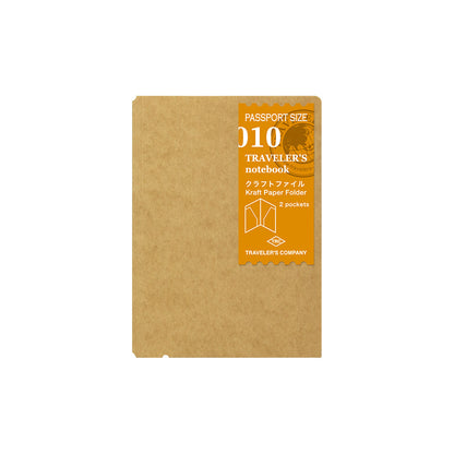 TRAVELERS Notebook Passport Refill 010 Kraft Folder