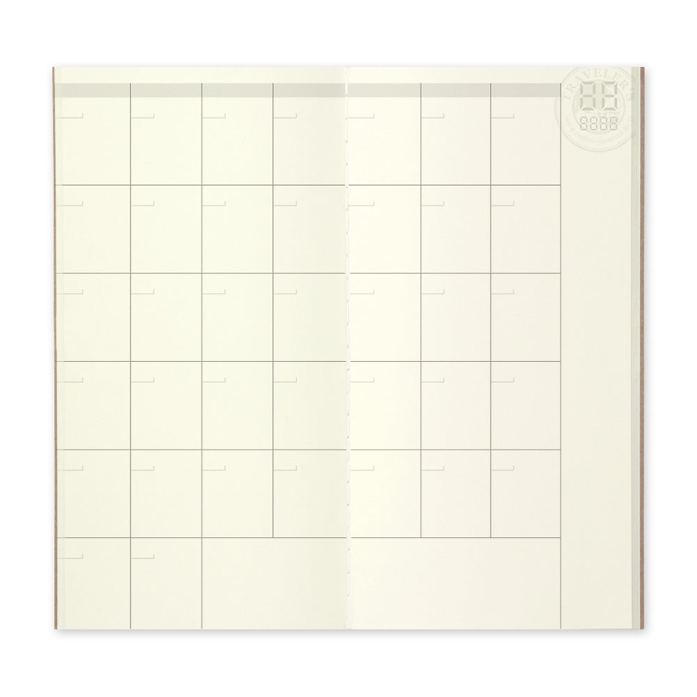 TRAVELERS Notebook Refill 017 Free Diary Monthly