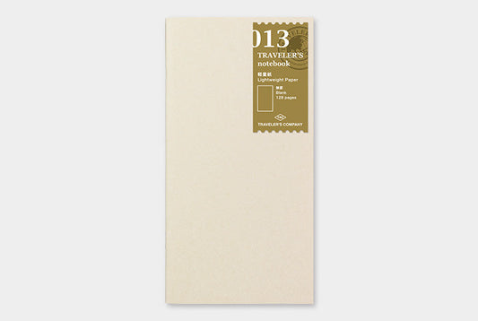 TRAVELERS Notebook Refill 013 Light Paper Notebook