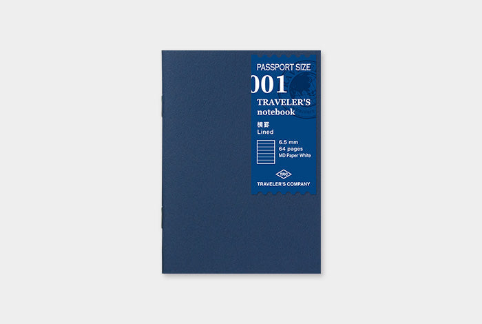 TRAVELERS Notebook Passport Refill 001 Line Notebook