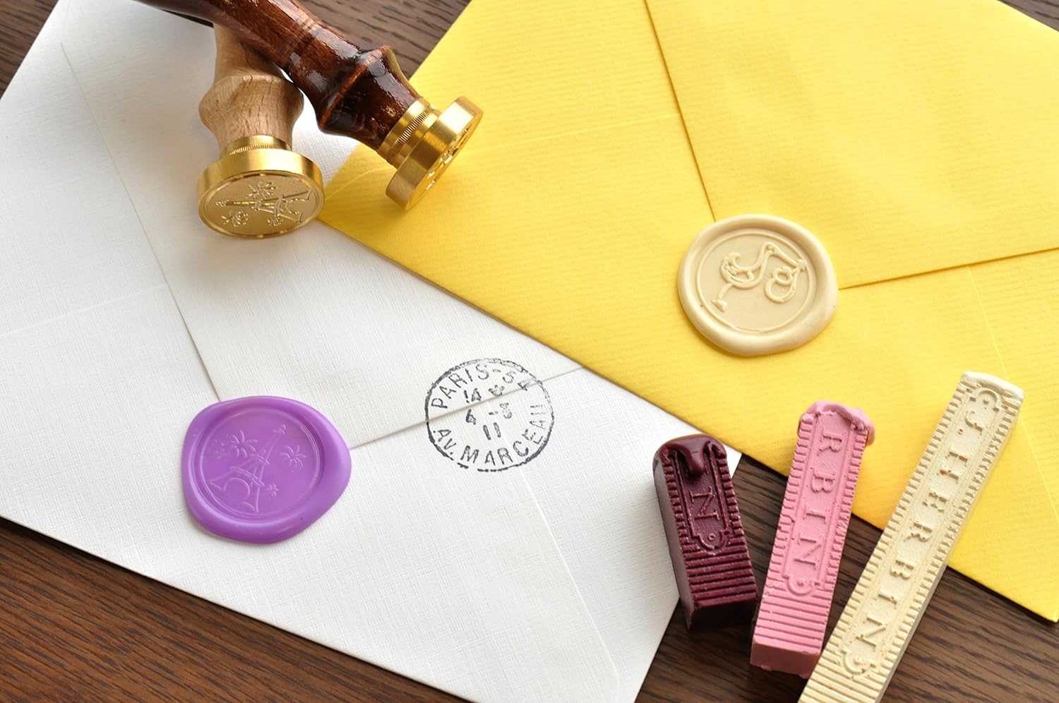 J.HERBIN Metallic Sealing Wax 4x Copper