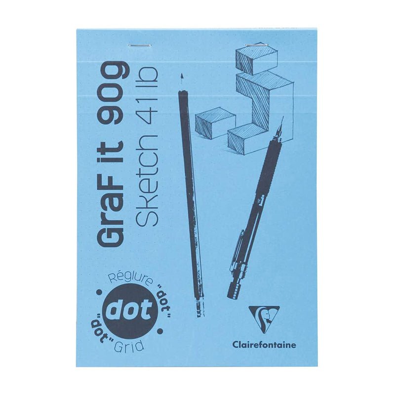 CLAIREFONTAINE GraF it Pad A4 90g 80s Dot Blue No.71