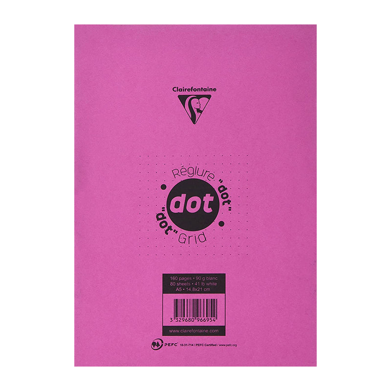 CLAIREFONTAINE GraF it Pad A5 90g 80s Dot Grid Pink No.60