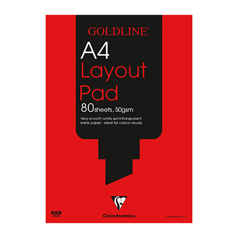 CLAIREFONTAINE Goldline Layout Pad 80s 50g A4 GPL1A4Z