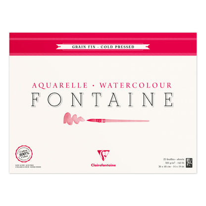 CLAIREFONTAINE Fontaine 4 Sides Cold Pressed 300g 36x48cm 25s Default Title