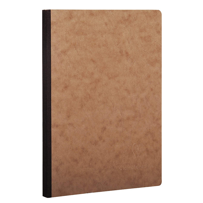 CLAIREFONTAINE Age Bag Clothbound Notebook A5 96s Plain Tobacco