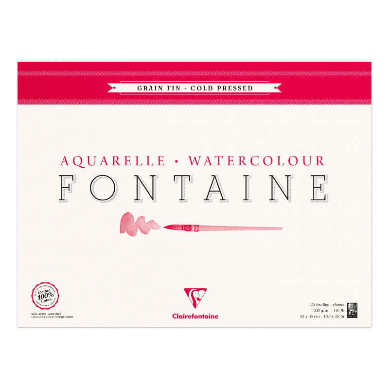 CLAIREFONTAINE Fontaine 4 Sides Cold Pressed 300g 42x56cm 25s