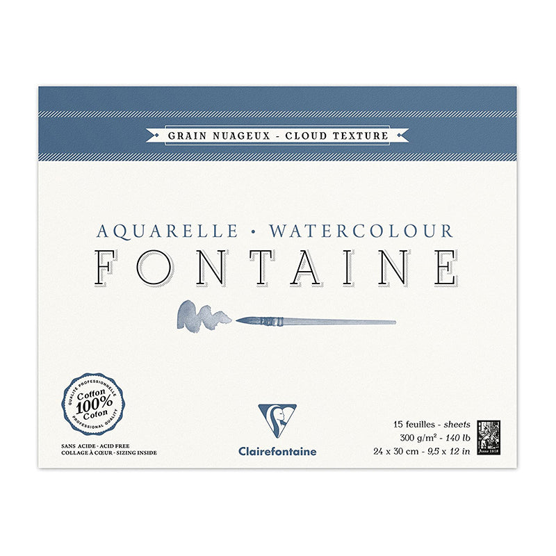 CLAIREFONTAINE Fontaine 4 Sides Cloud Texture 300g 24x30cm 15s