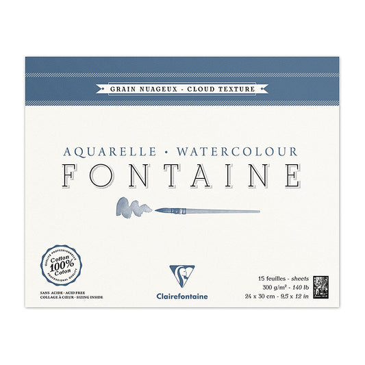 CLAIREFONTAINE Fontaine 4 Sides Cloud Texture 300g 24x30cm 15s