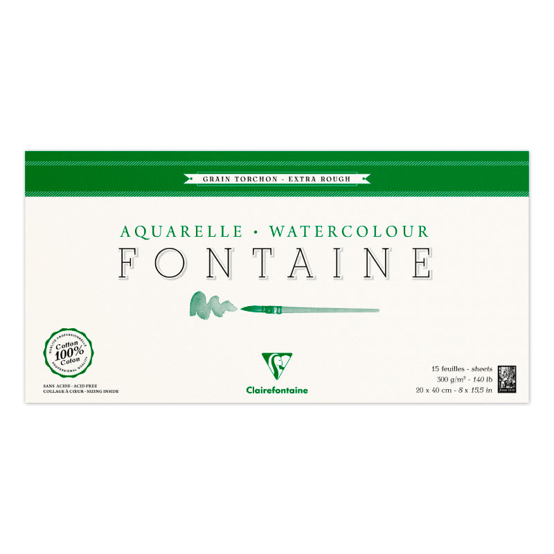 CLAIREFONTAINE Fontaine 4 Sides Extra Rough 300g 20x40cm 25s