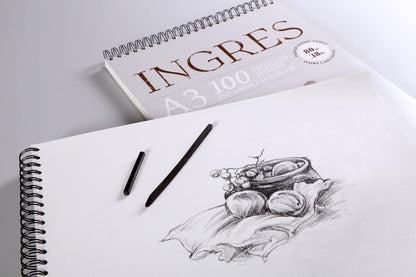 CLAIREFONTAINE Ingres Study Wirebound A4 80g 100s White