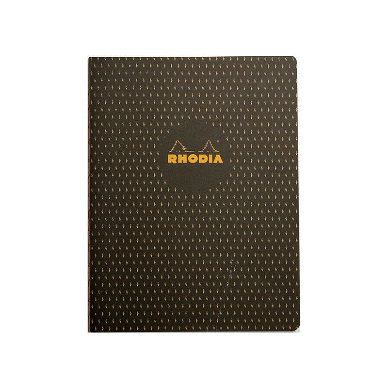 RHODIA Heritage Raw 190x250mm Lined Moucheture Black