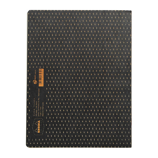 RHODIA Heritage Raw 190x250mm Lined Moucheture Black