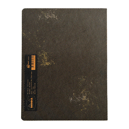 RHODIA Heritage Raw 190x250mm Lined Chevrons Black