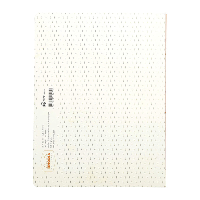 RHODIA Heritage Raw 190x250mm 5x5 Sq Moucheture Ivory