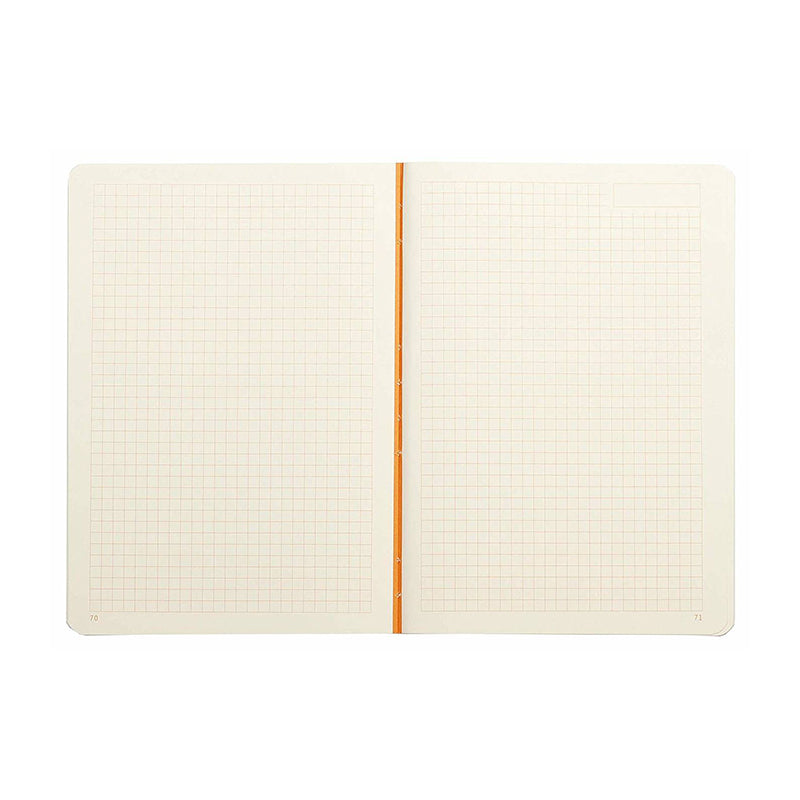 RHODIA Heritage Raw 190x250mm 5x5 Sq Chevrons Black